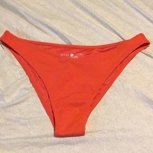 Orange-red Color Shade & Shore Cheeky Swim Bottom
